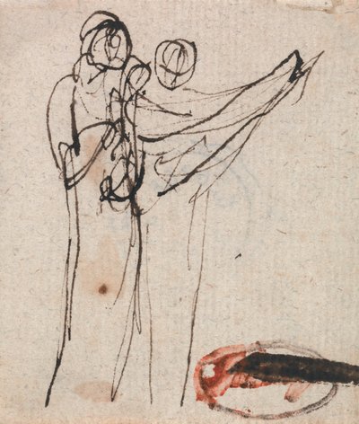 Two Standing Figures by George Romney